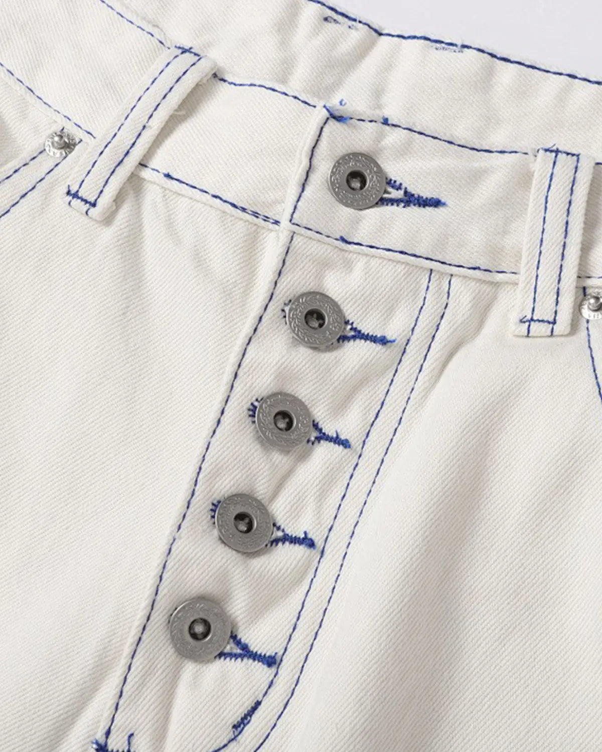 Contrast Stitch Baggy Jeans | Inflation Streetwear