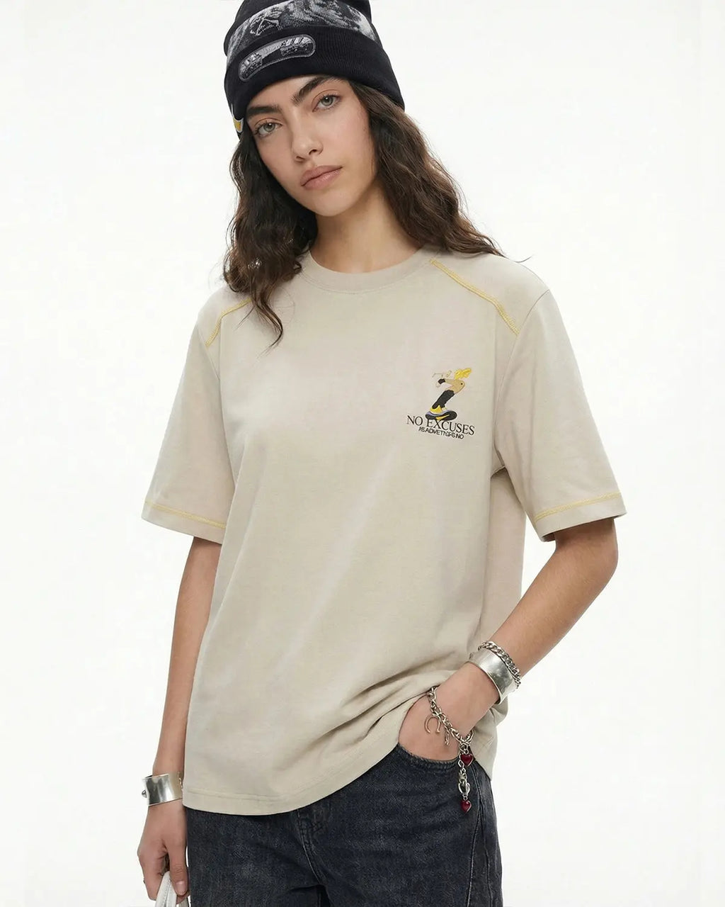 Contrast Stitching Graphic Tees | Inflation Streetwear