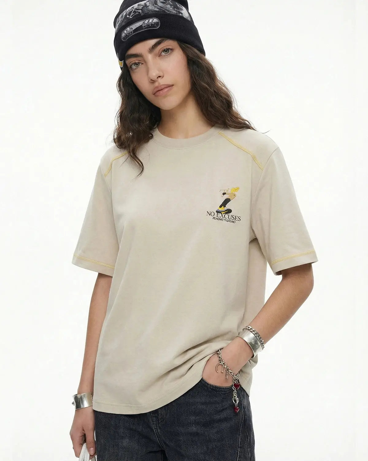 Contrast Stitching Graphic Tees | Inflation Streetwear