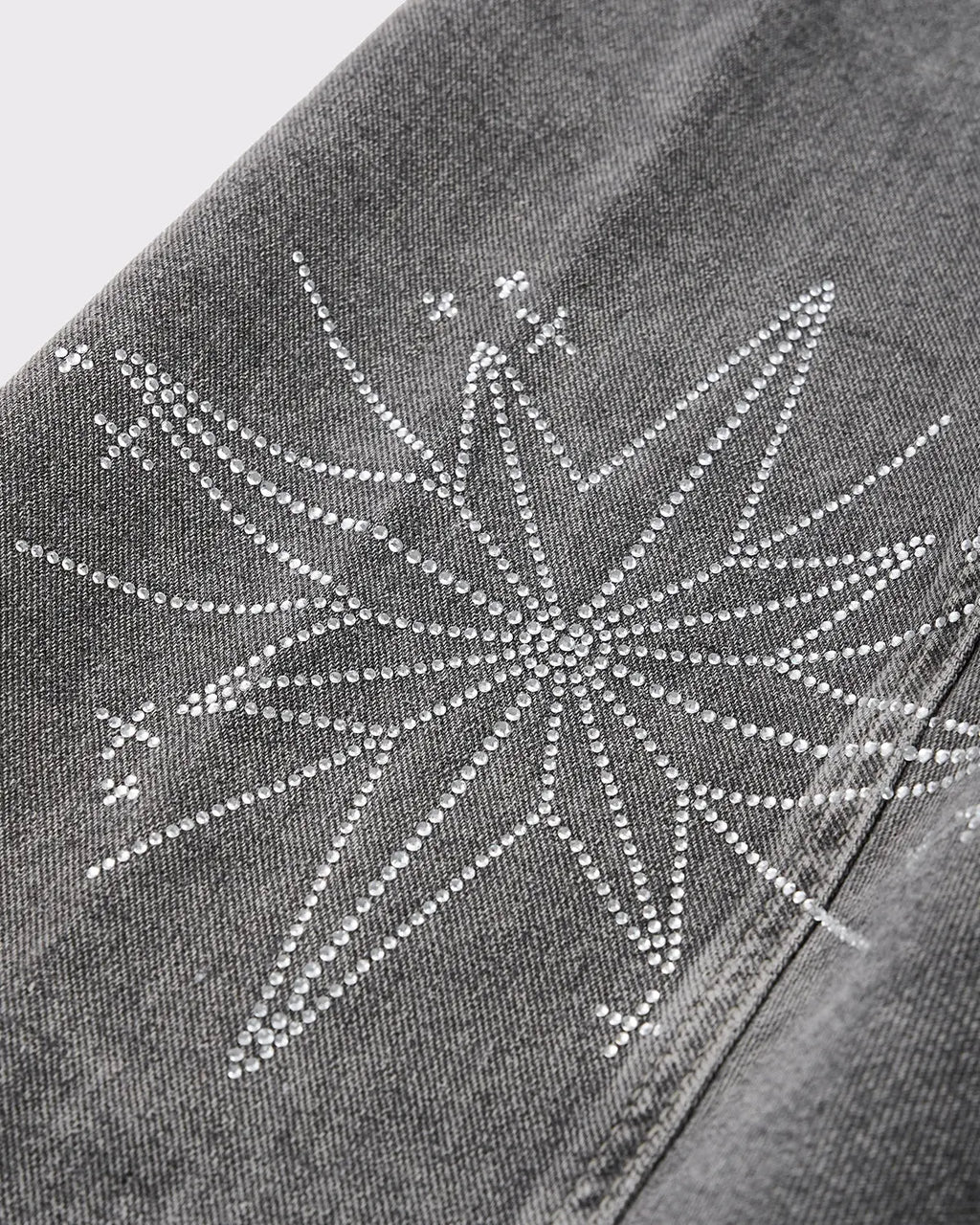 Star Graphic Rhinestone Barrel Baggy Jeans | Inflation Streetewear
