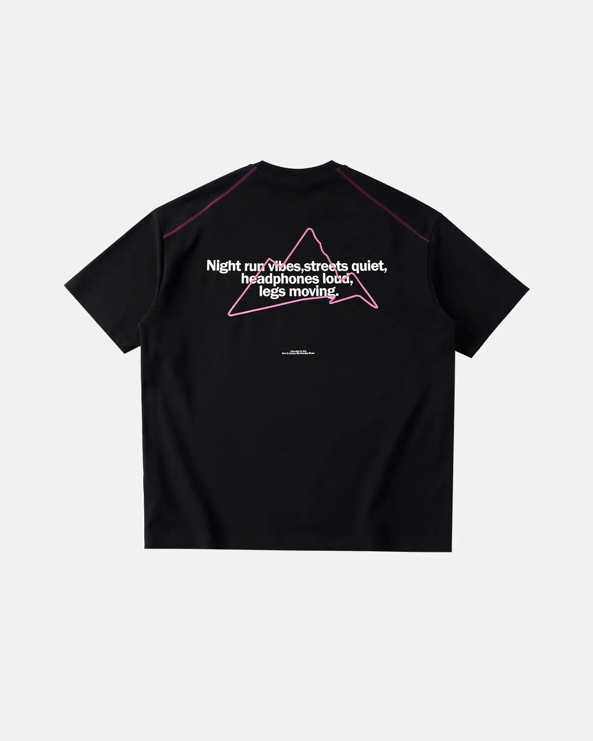 Glow-in-the-Dark Stitching Oversized T-Shirt | Inflation Streetwear