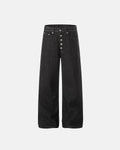 Raw Buttons Up Baggy Jeans | Inflation Streetwear