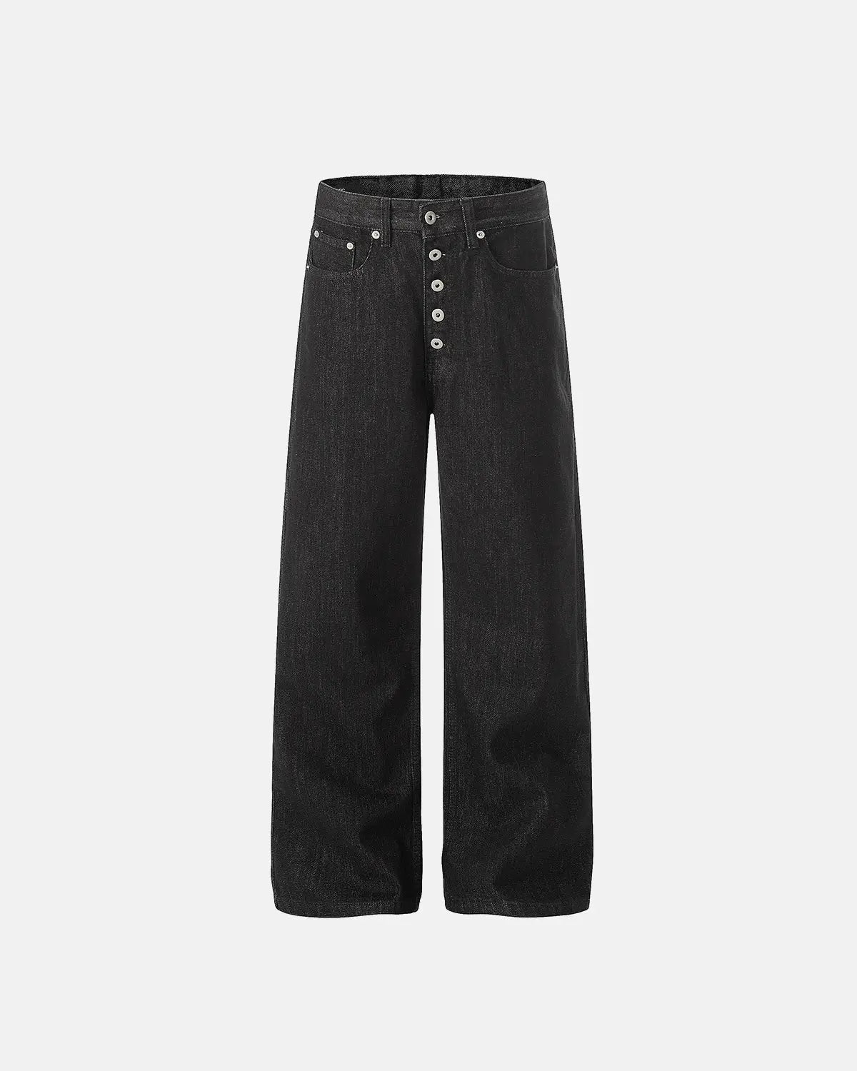 Raw Buttons Up Baggy Jeans | Inflation Streetwear