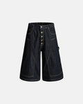 Deconstructed Wide leg Longline Jorts | Inflation Streetwear