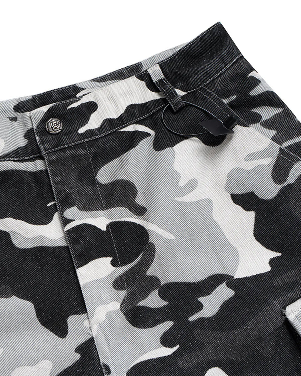 Glitter Camo Cargo Longline Shorts | Inflation Streetwear