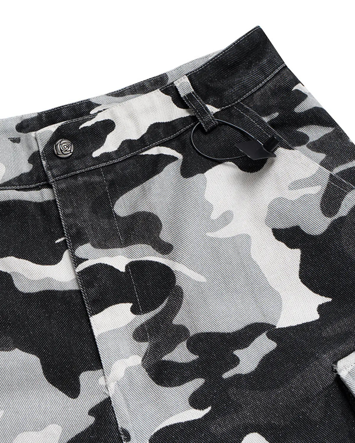 Glitter Camo Cargo Longline Shorts | Inflation Streetwear