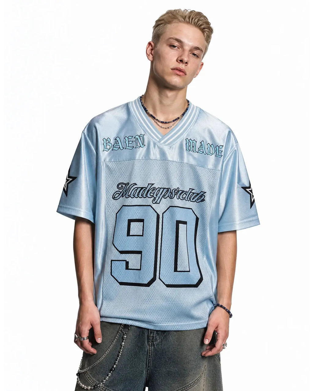 Mesh Patchwork Oversized Jersey | Inflation Streetwear