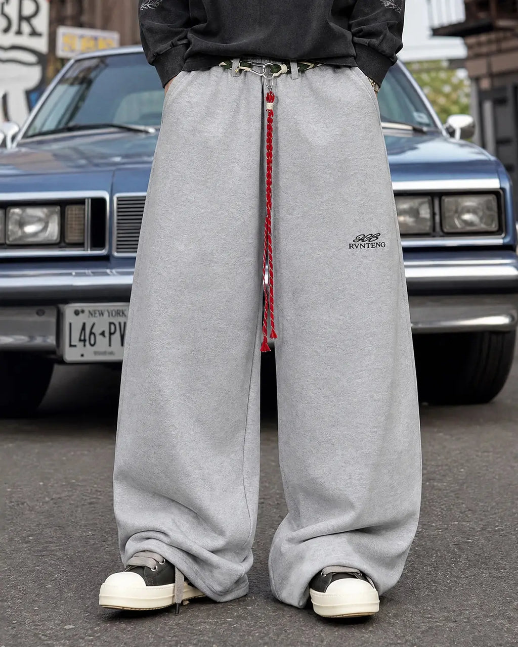 Baggy Wide Leg Sweatpants with Waistband | Inflation Streetwear