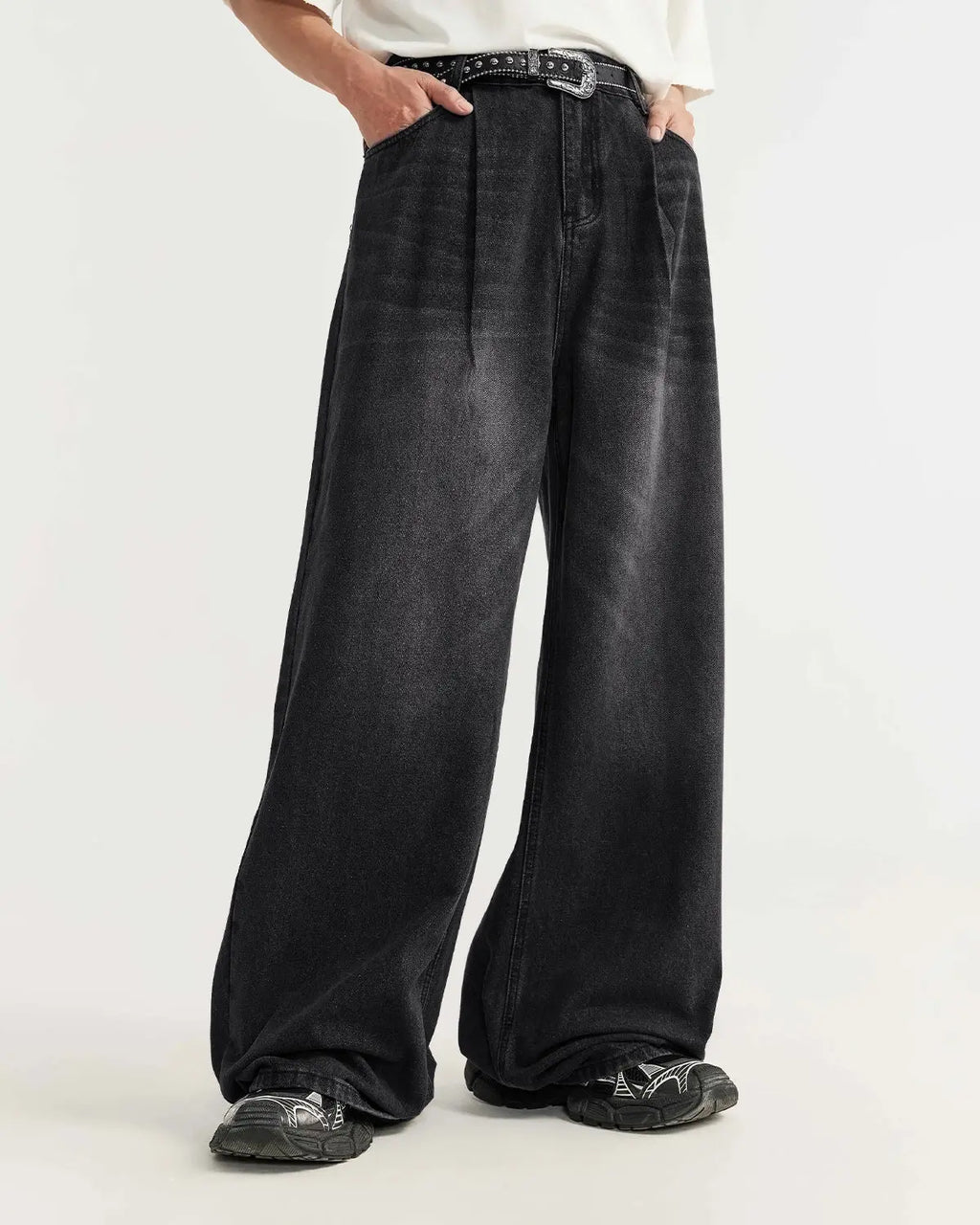 Chill Wide Leg Denim Pants | Inflation Streetwear