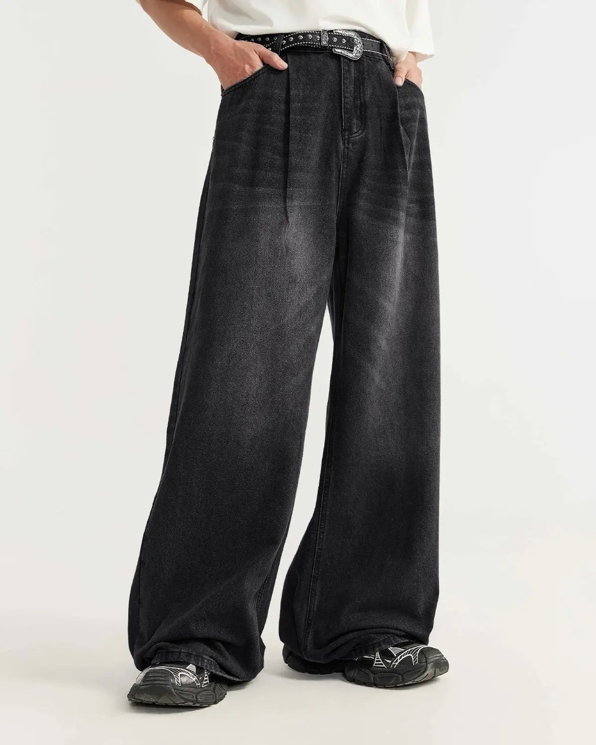 Chill Wide Leg Denim Pants | Inflation Streetwear