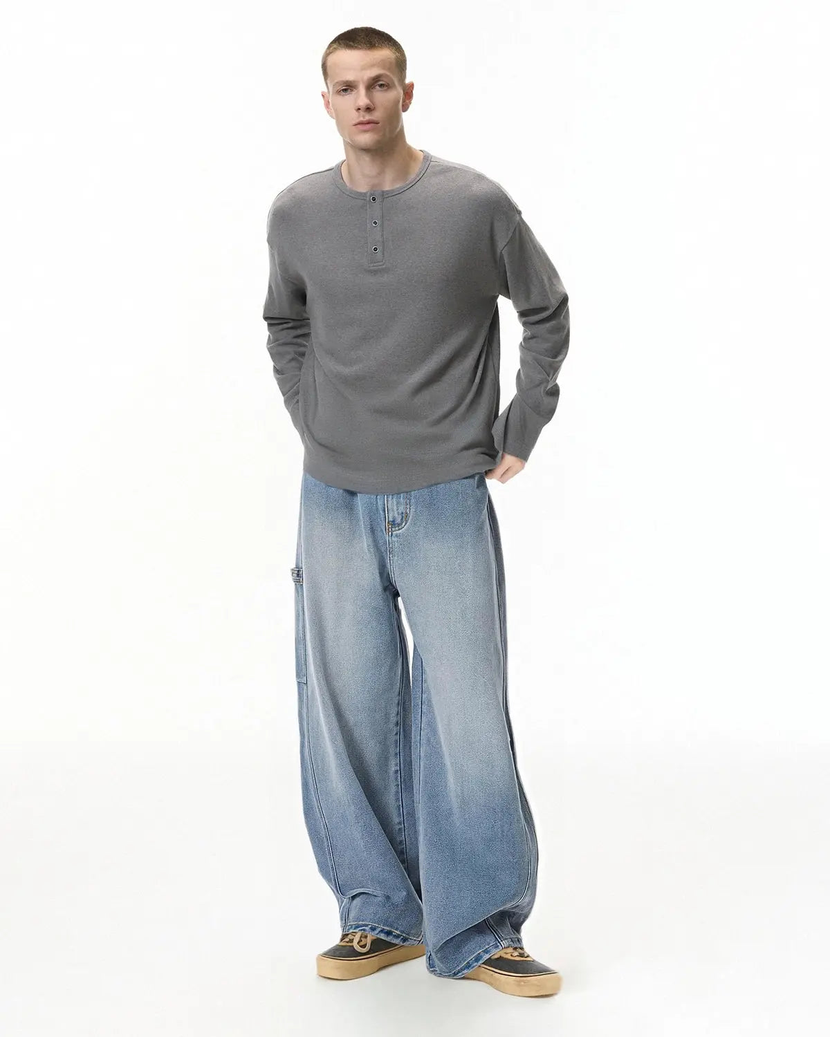 Distressed Baggy Cargo Jeans | Inflation Streetwear