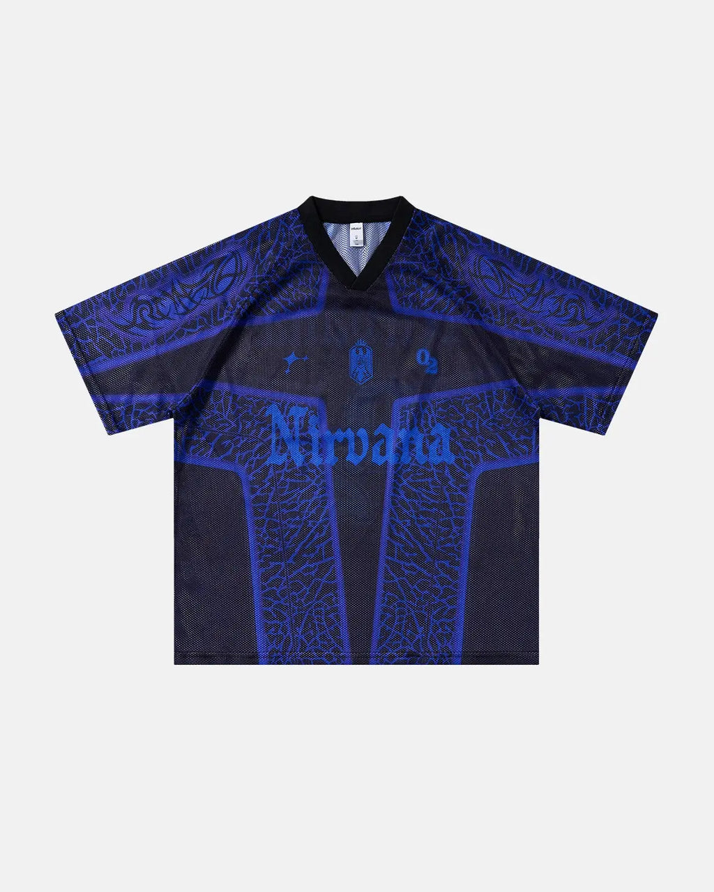 Tribal Pattern Mesh Jersey | Inflation Streetwear