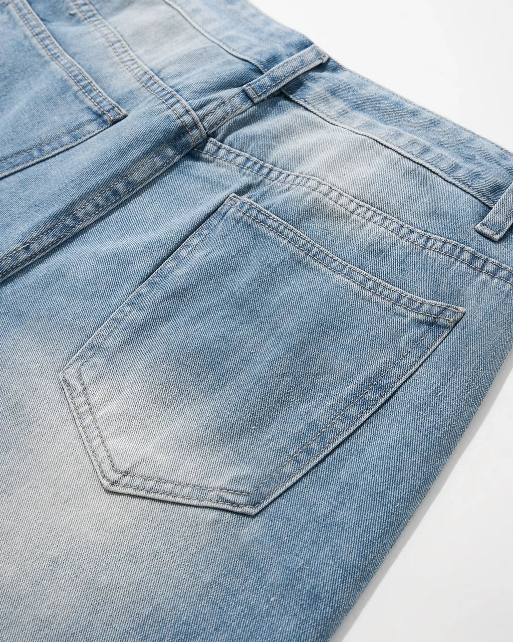 Blue Rhinestone Baggy Jeans Shorts | Inflation Streetwear