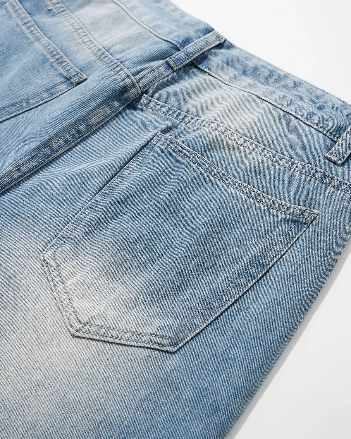Blue Rhinestone Baggy Jeans Shorts | Inflation Streetwear