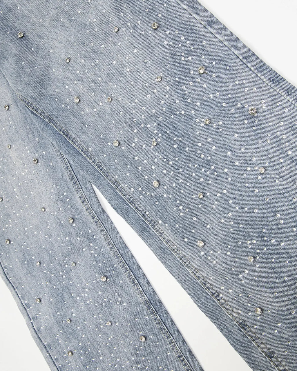 Studded Rhinestone Baggy Jeans | Inflation Streetwear