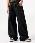 Embroidered Raw Baggy Jeans | Inflation Streetwear
