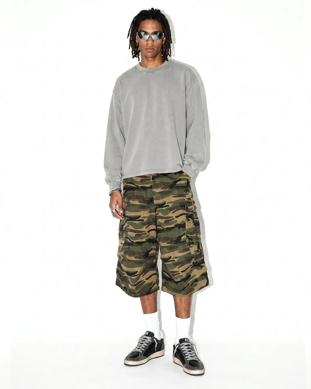 Camo Cargo Baggy Shorts | Inflation Streetwear