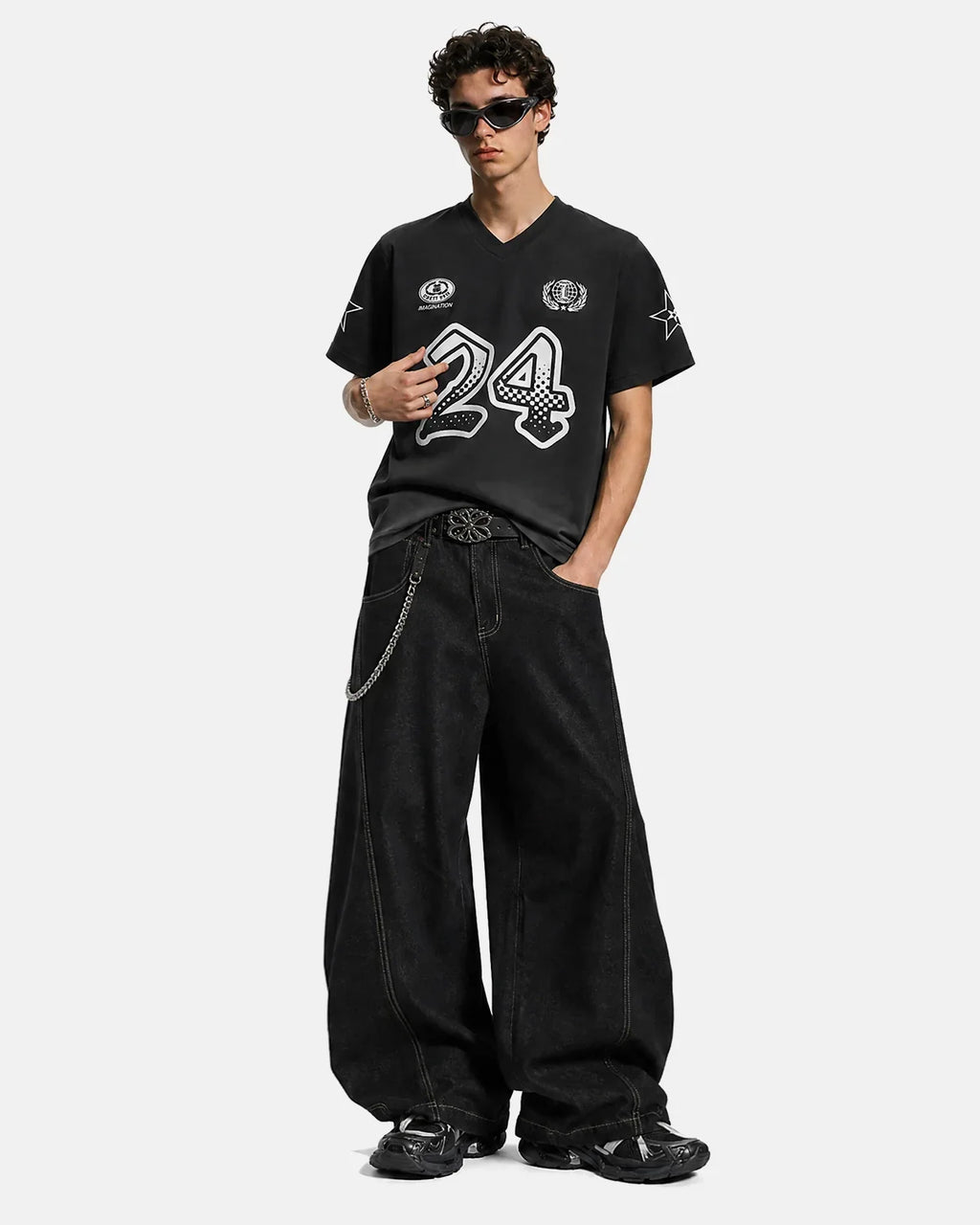 Gradient Number Graphic Jersey Tee | Inflation Streetwear
