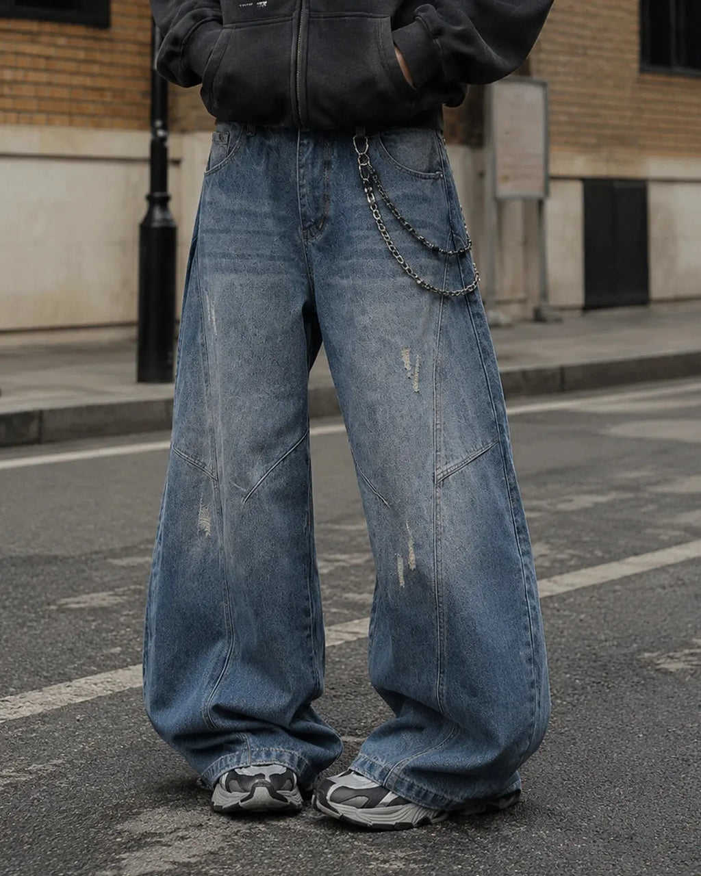 Distressed Ripped Baggy Jeans | Inflation Streetwear