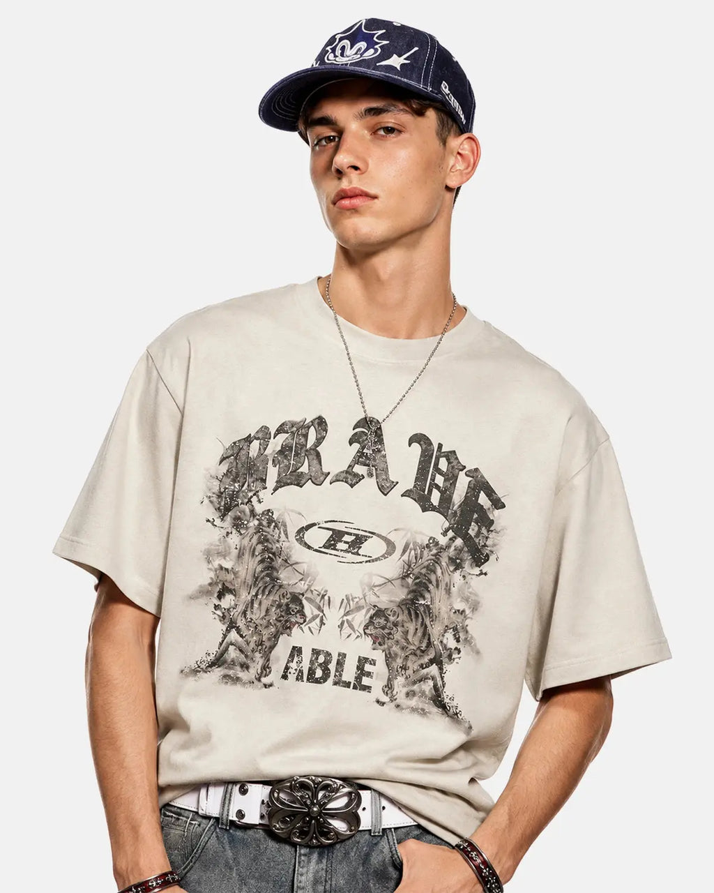 Graphic Washed Vintage Oversized T-Shirt | Inflation Streetwear