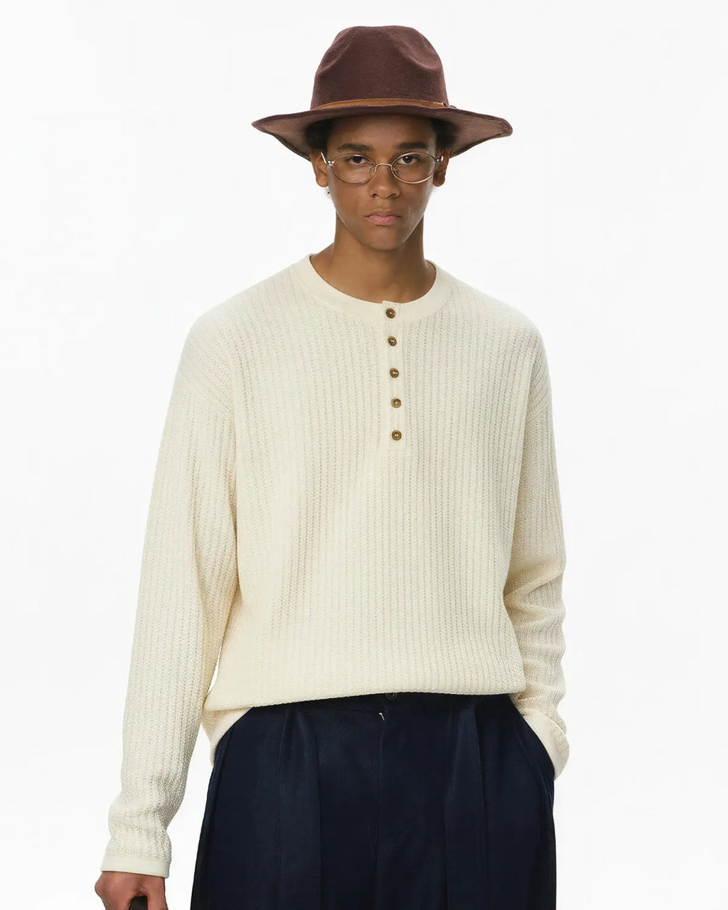Old Money Style Henley Long Sleeve Tees | Inflation Streetwear