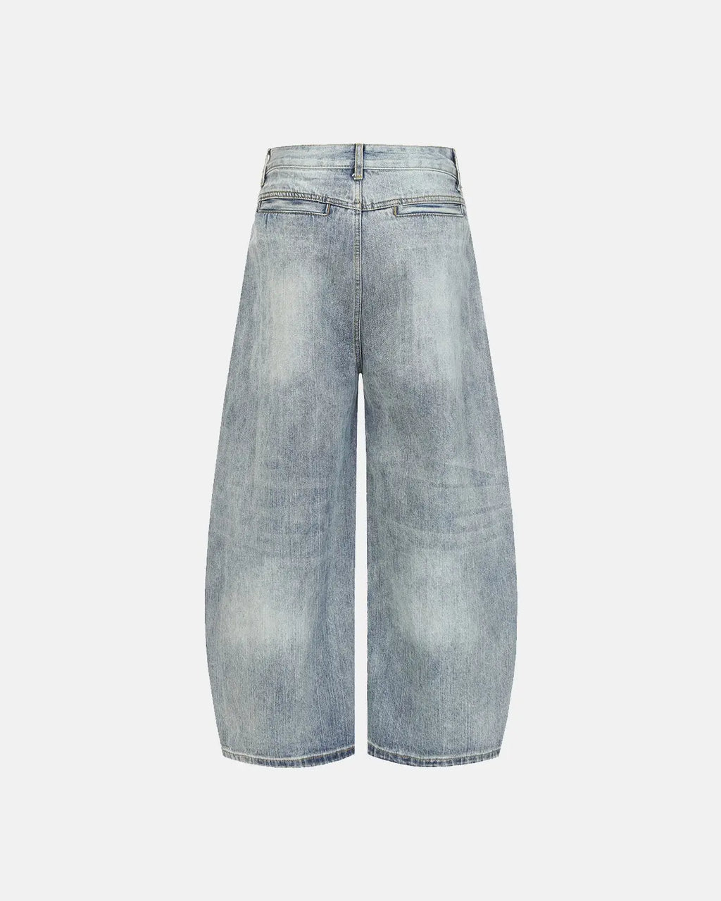 Graphic Embroidered Washed Barrel Jeans | Inflation Streetwear