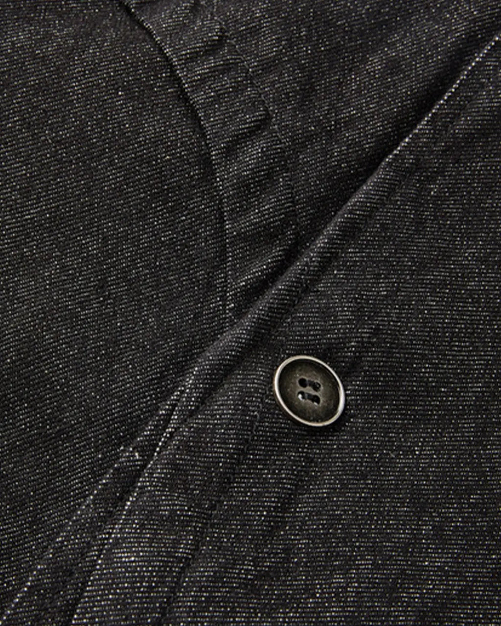 Cropped Asymmetric Button Denim Jacket | Inflation Streetwear