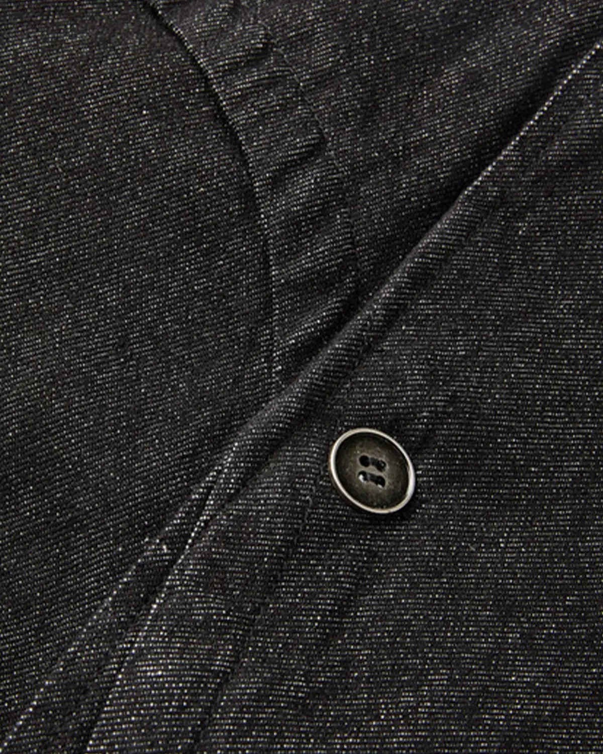 Cropped Asymmetric Button Denim Jacket | Inflation Streetwear