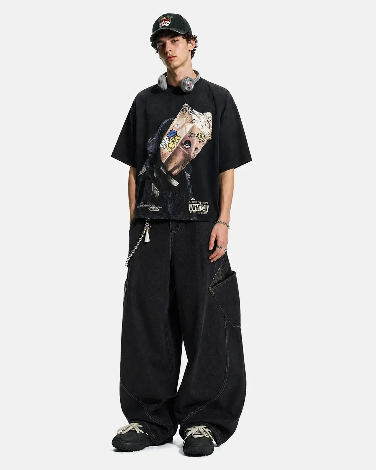 Washed Boxy Graphic Tees | Inflation Streetwear