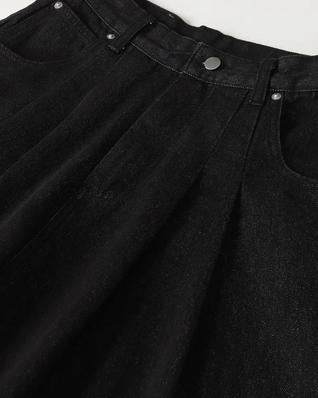 Heavyweight Baggy Raw Wide-Leg Jeans | Inflation Streetwear