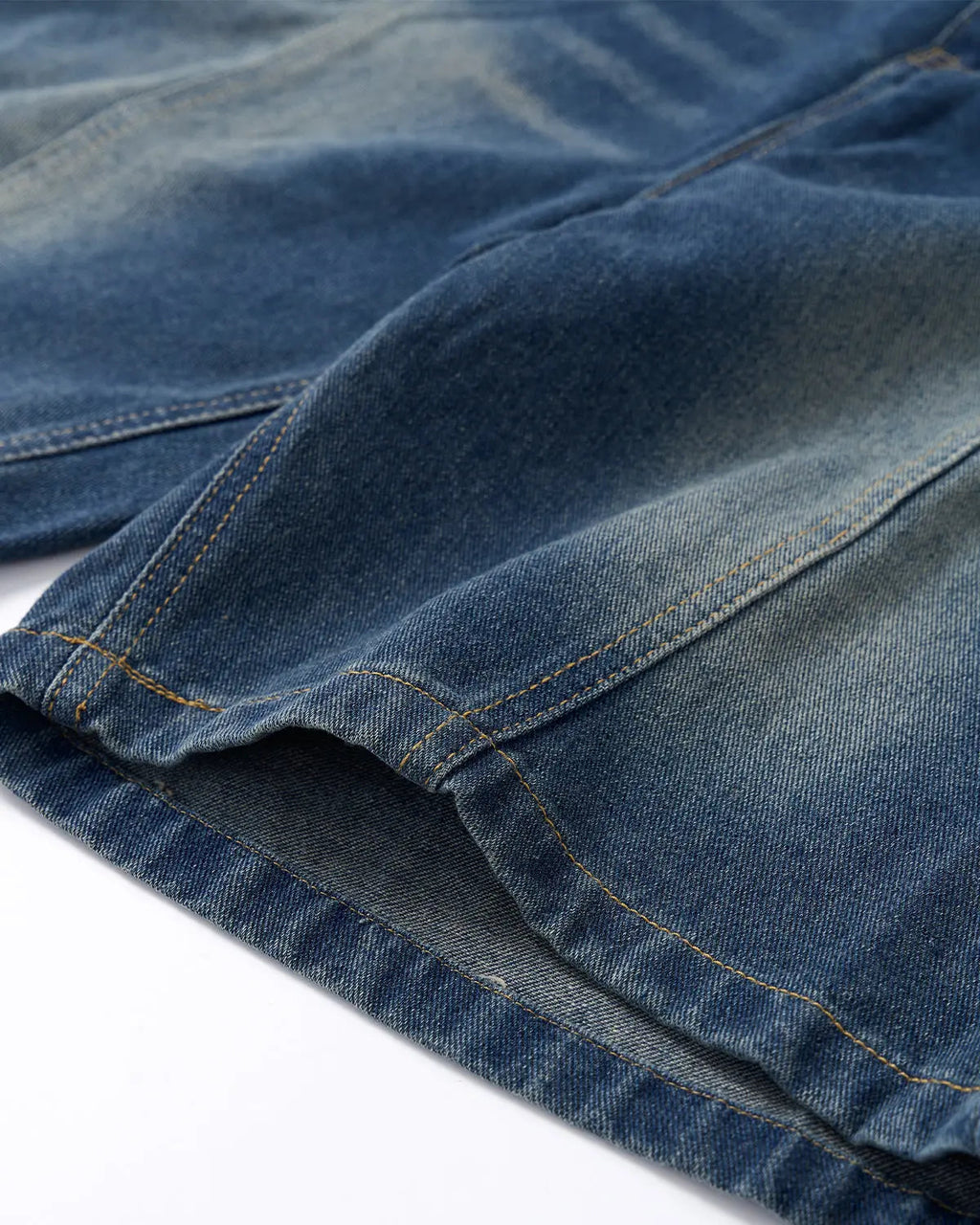 Deconstructed Washed Denim Jorts | Inflation Streetwear