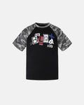 Camo Sleeve Graphic Boxy T-Shirt | Inflation Streetwear