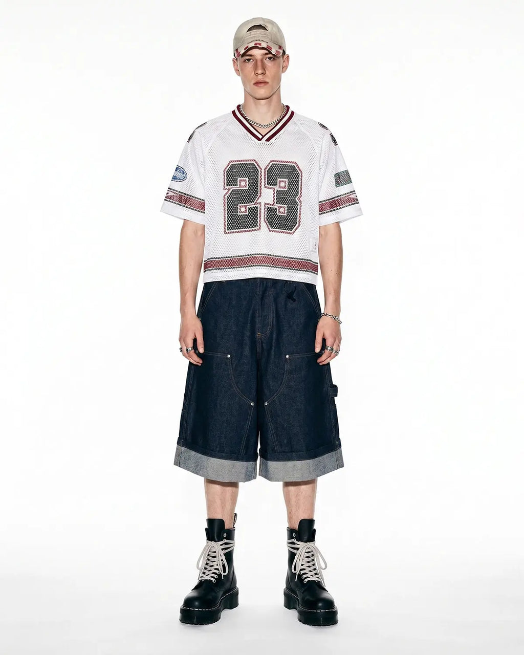 Raw Denim Carpenter Long Jorts | Inflation Streetwear
