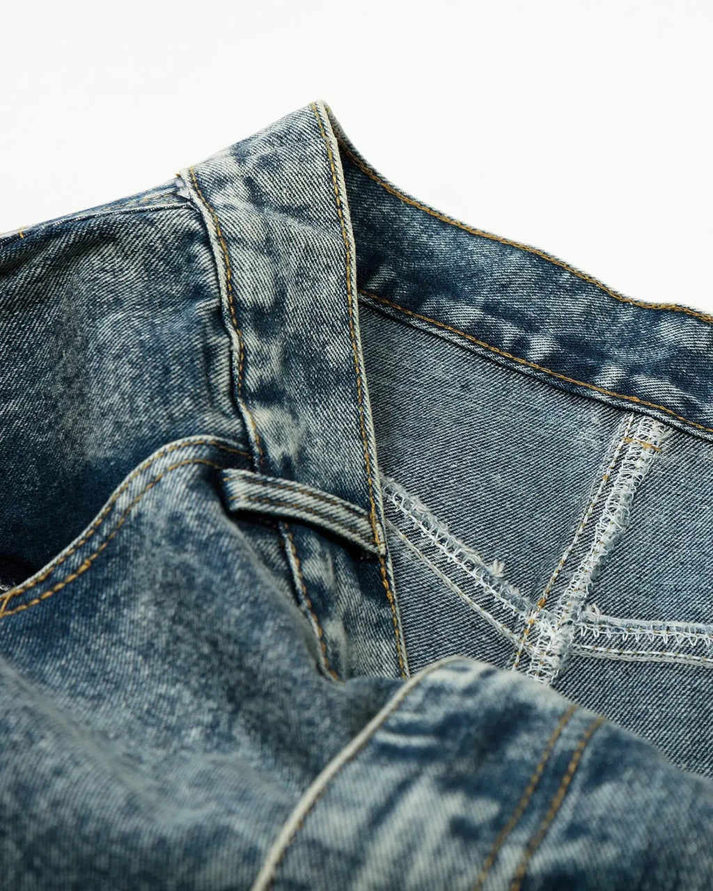 Rhinestone Acid Wash Baggy Jeans | Inflation Streetwear