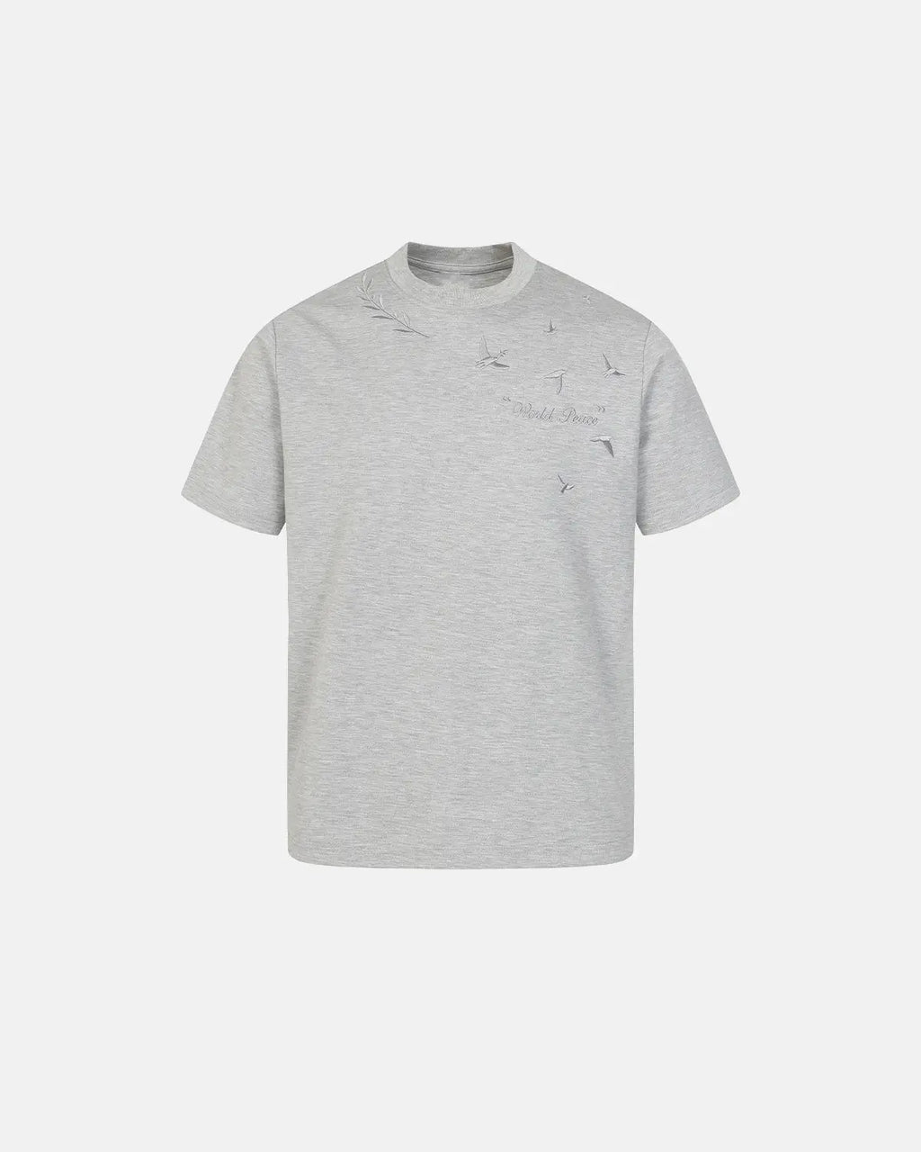 Dove Embroidered Mock Neck T-Shirt | Inflation Streetwear