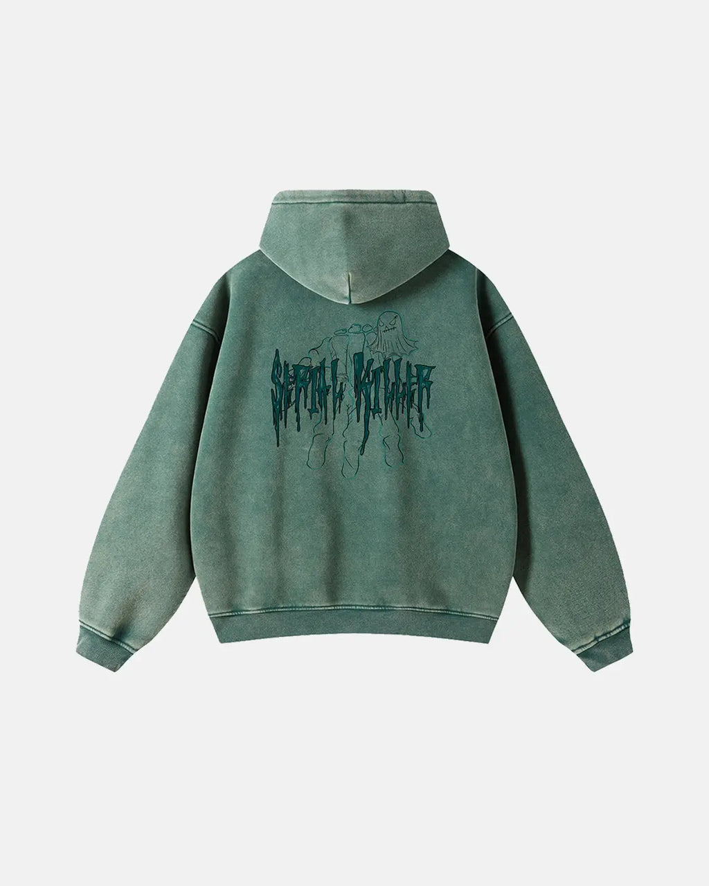 Gothic Acid Wash Zip Up Hoodies | Inflation Streetwear
