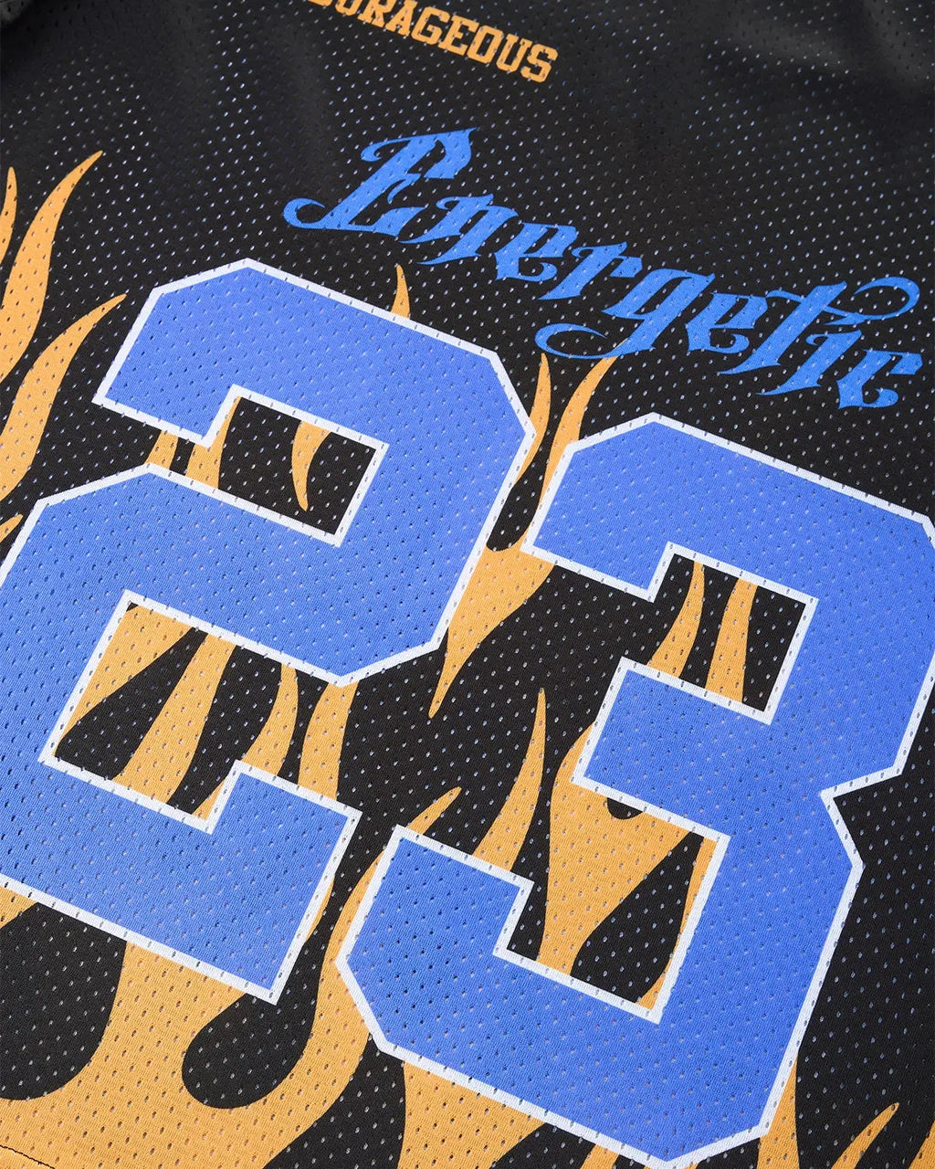 NO.23 & Flame Print Mesh Tees | Inflation Streetwear