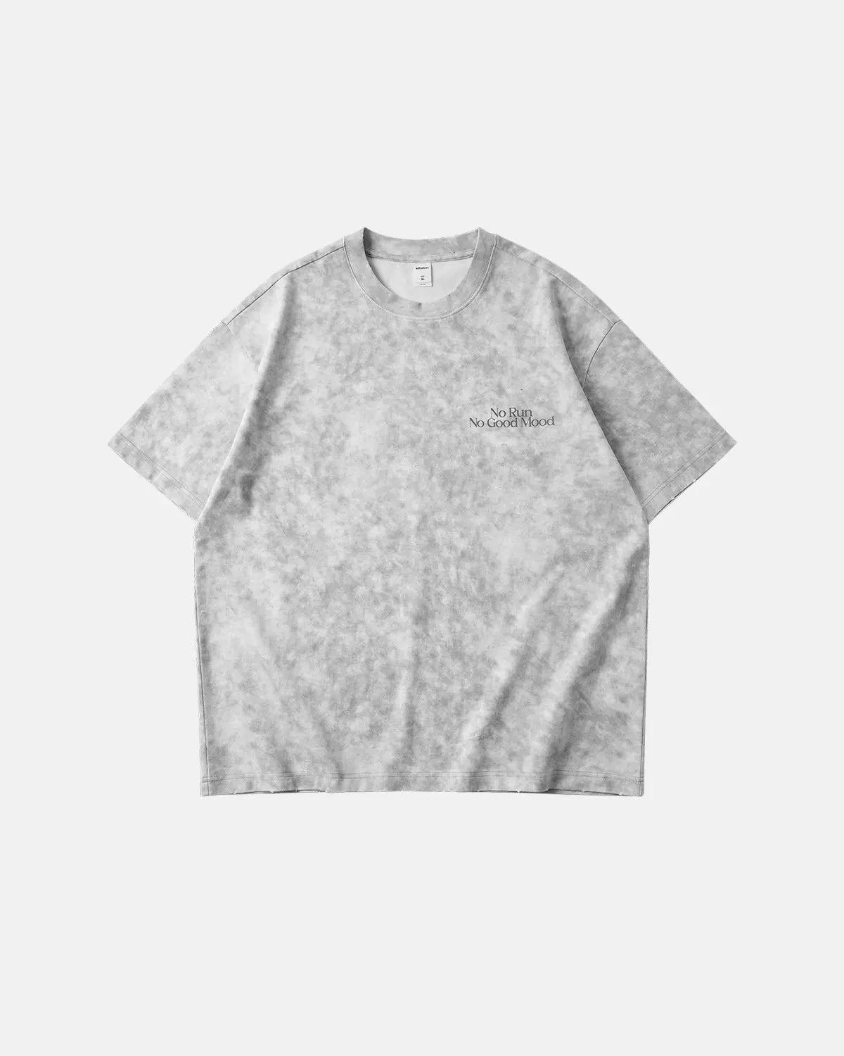 Distressed Tie-Dye Reflective Print T-Shirt | Inflation Streetwear