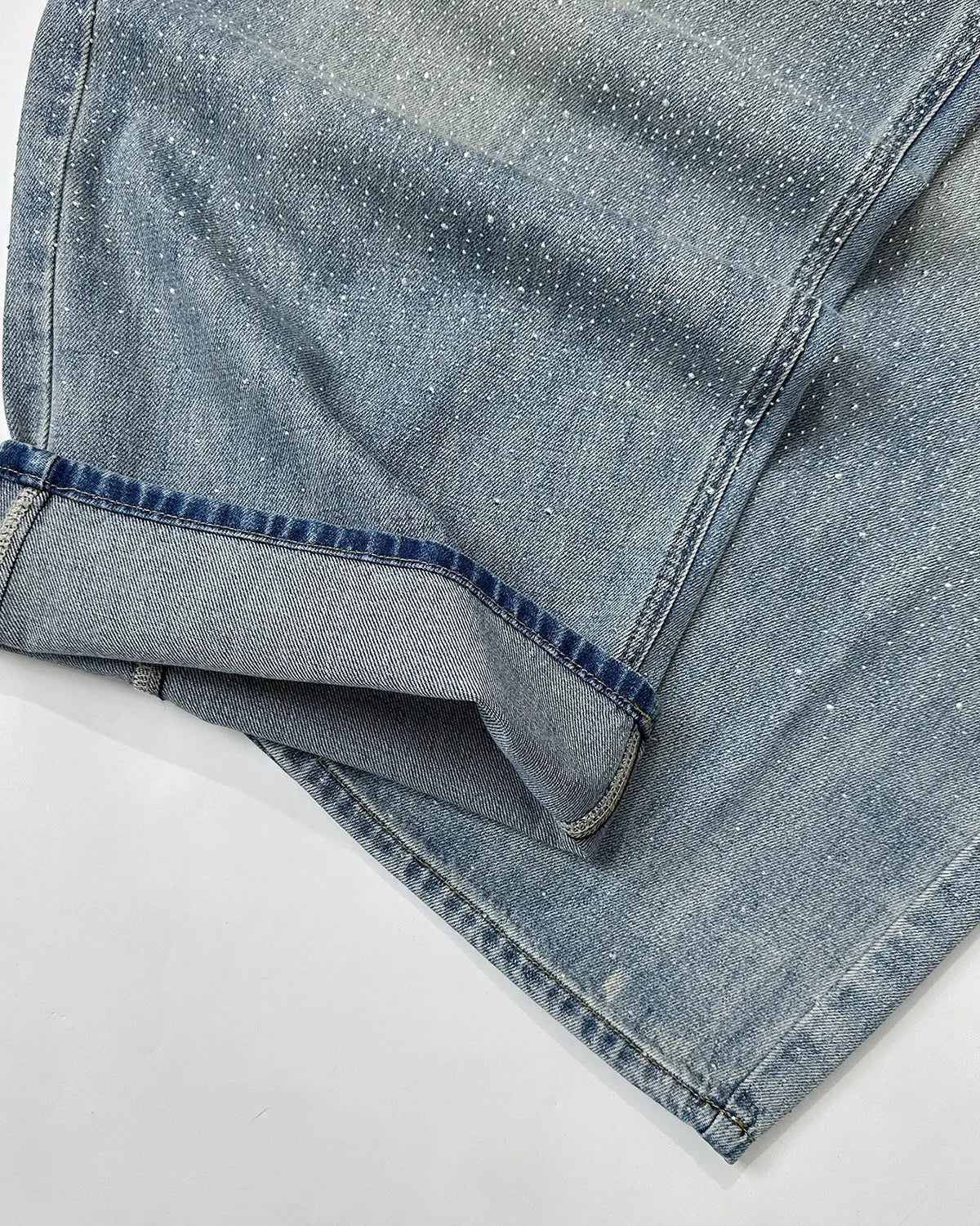 Rhinestone Washed Barrel Baggy Jeans | Inflation Streetwear