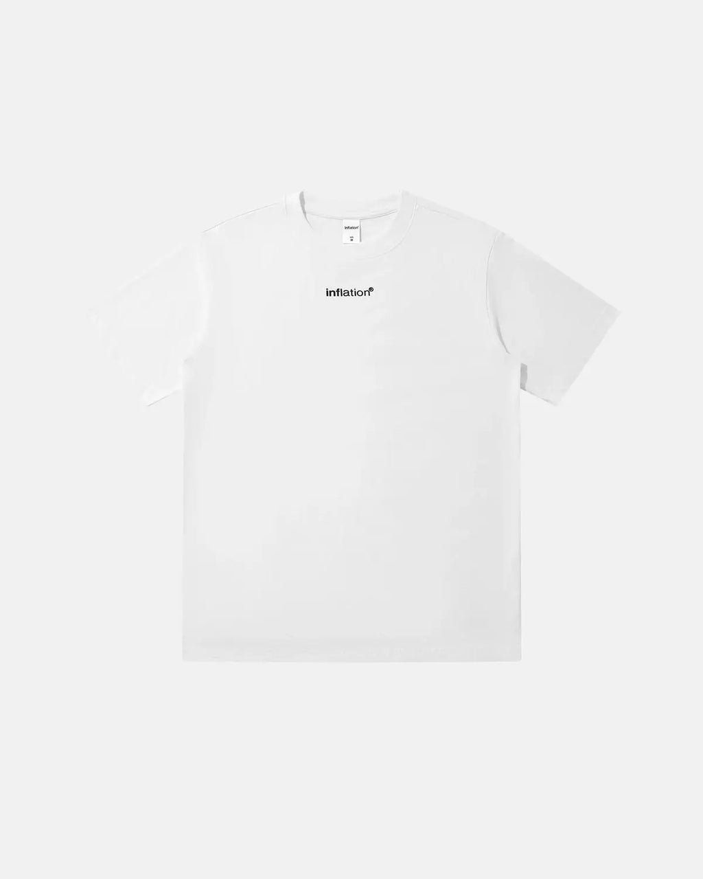 White Logo Cotton Tees | Inflation Streetwear