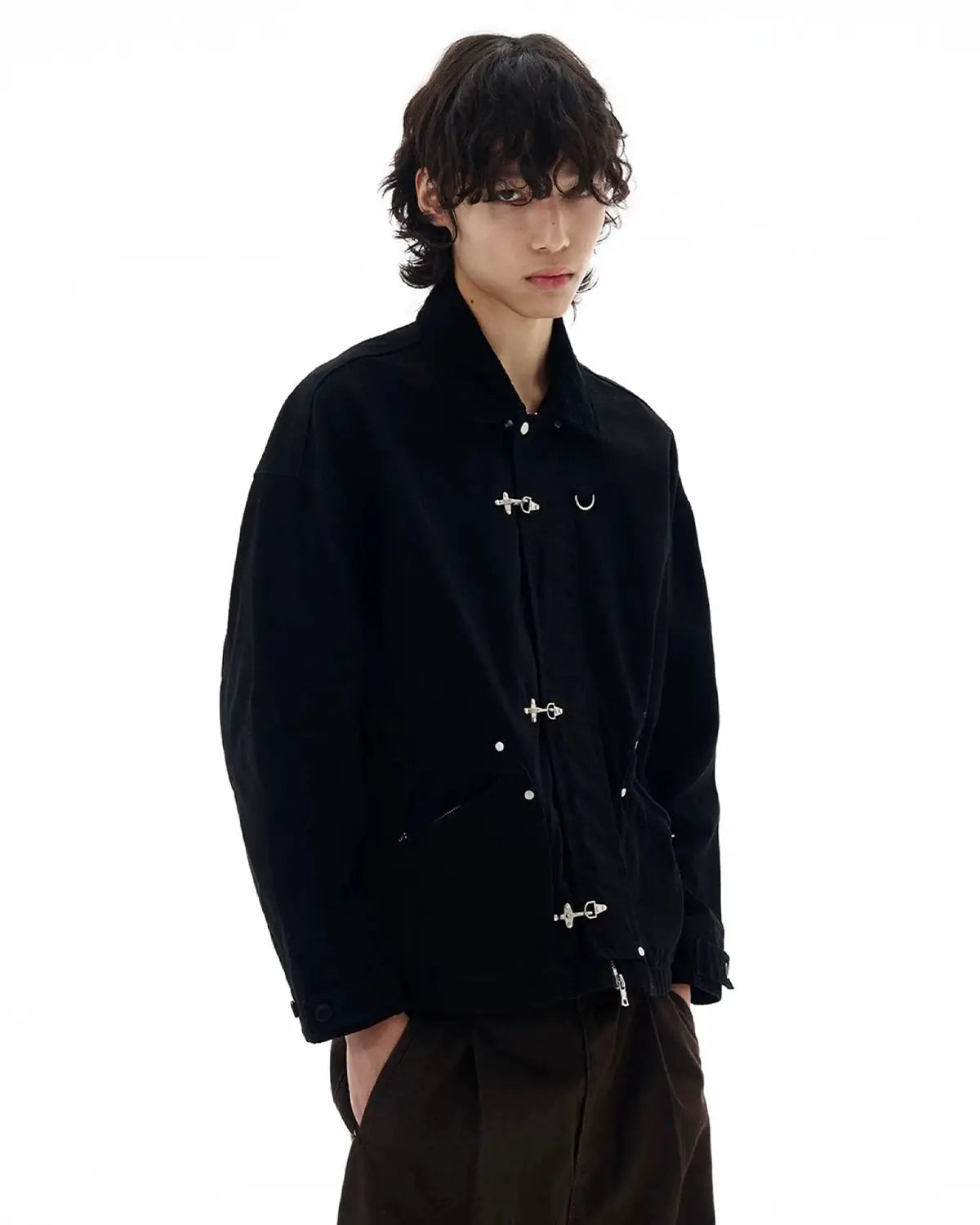Fireman Buckle Worker Zip Up Jacket | Inflation Streetwear