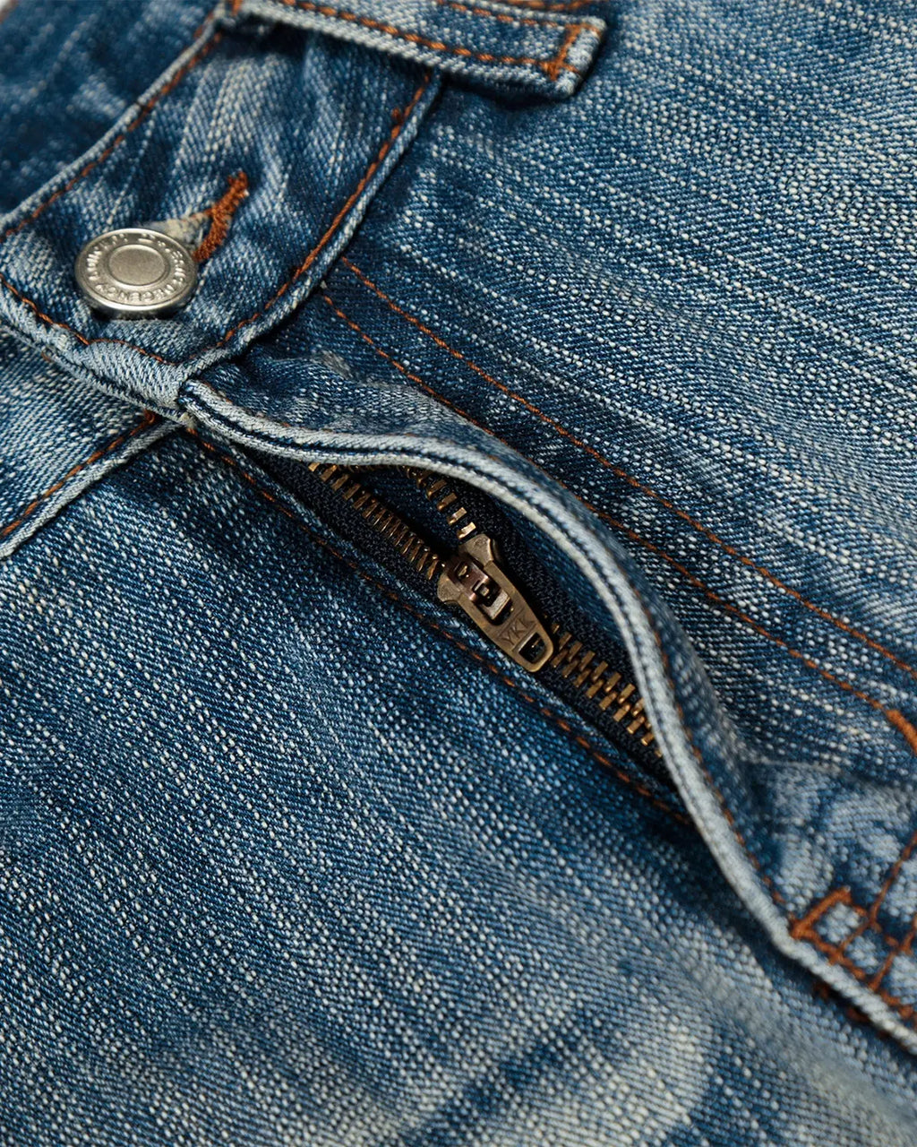 Acid Wash Whisker Bamboo Weave Jeans | Inflation Streetwear