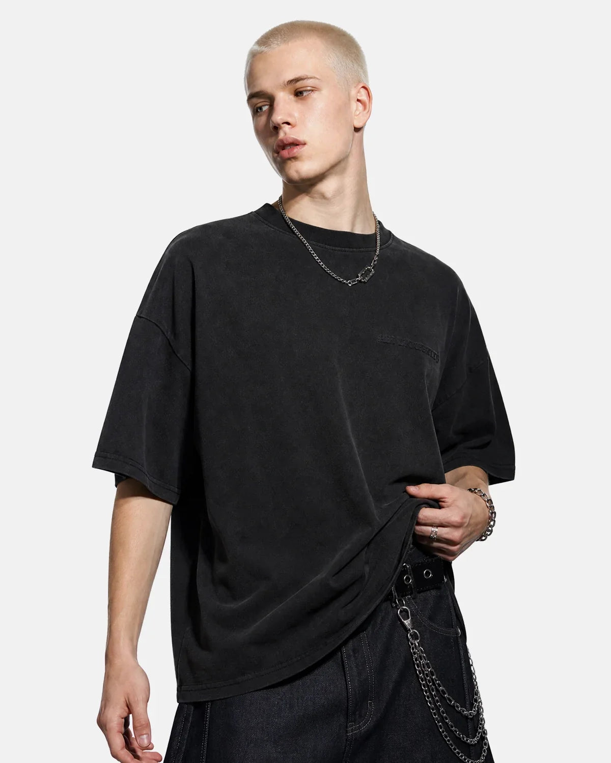 Puff Print Washed T-Shirt | Inflation Streetwear