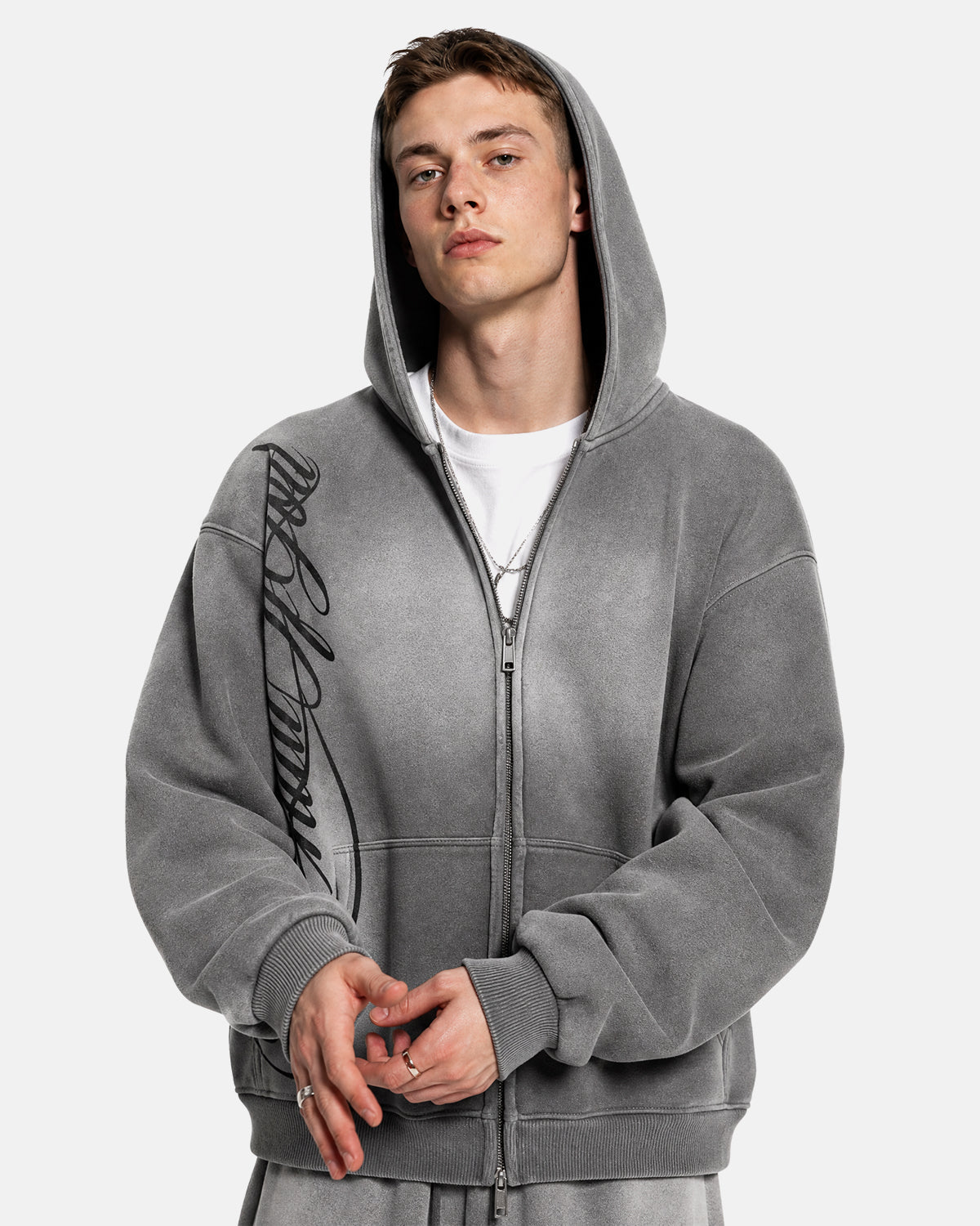 Acid Wash Zip Up Hoodies | Inflation Streetwear