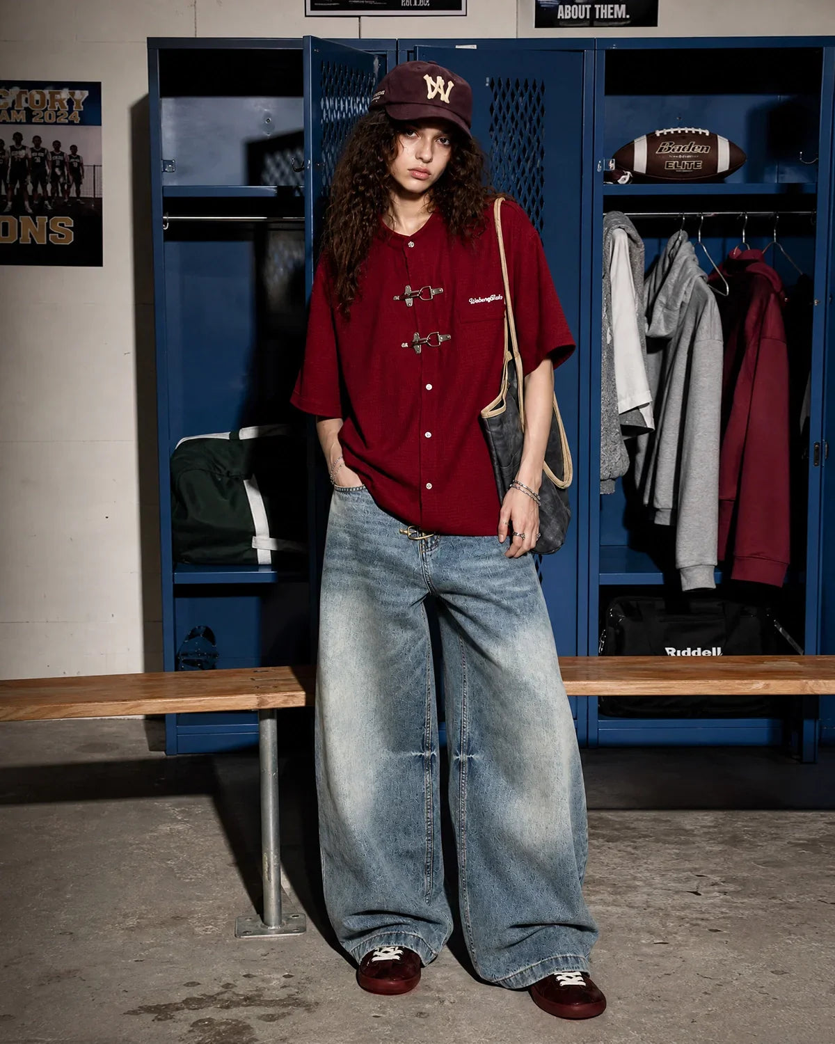 Asymmetric Buckle Denim Overalls Jeans | Inflation Streetwear