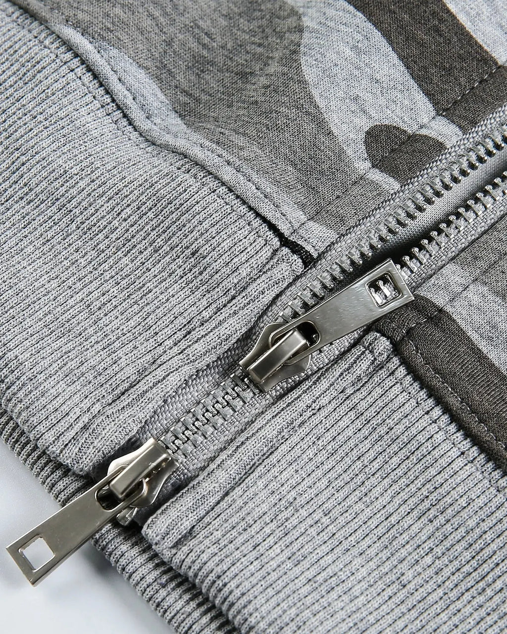 Cropped Camouflage Zip Up Hoodie | Inflation Streetwear