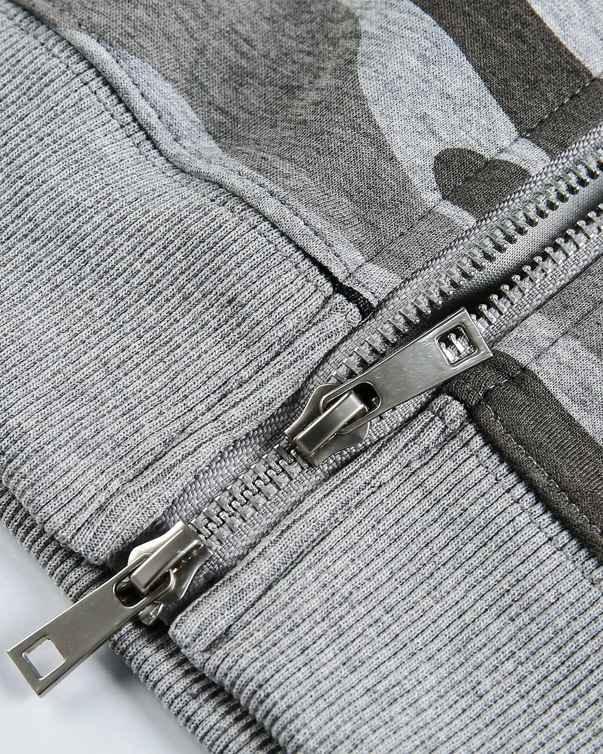 Cropped Camouflage Zip Up Hoodie | Inflation Streetwear