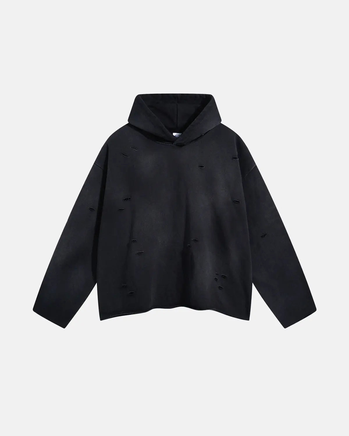 Acid Wash Ripped Boxy Hoodies | Inflation Streetwear