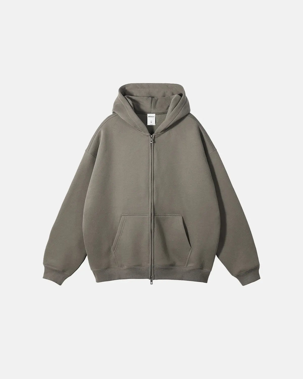 Fleece Double Zip Up Hoodies | Inflation Streetwear