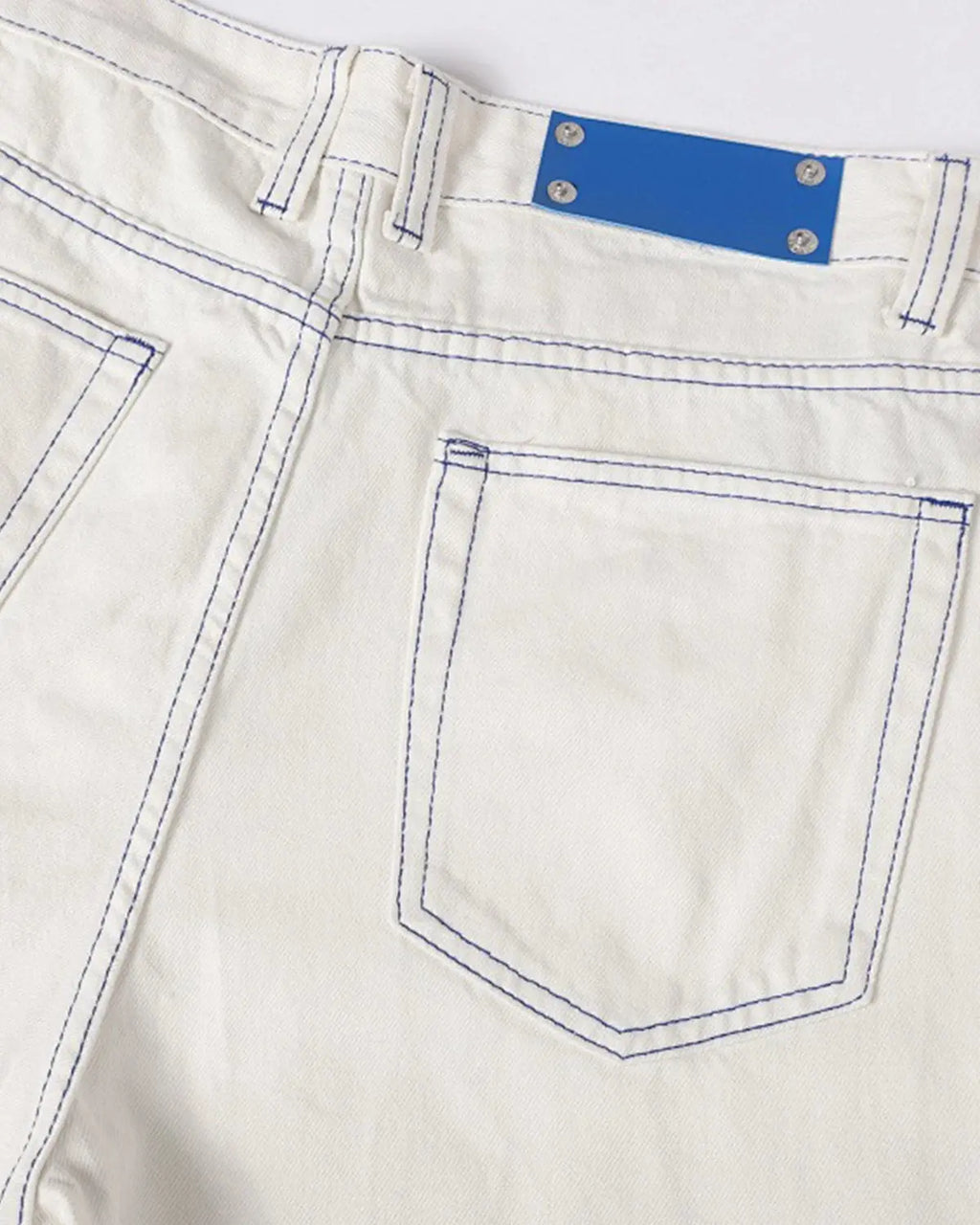 Contrast Stitch Baggy Jeans | Inflation Streetwear